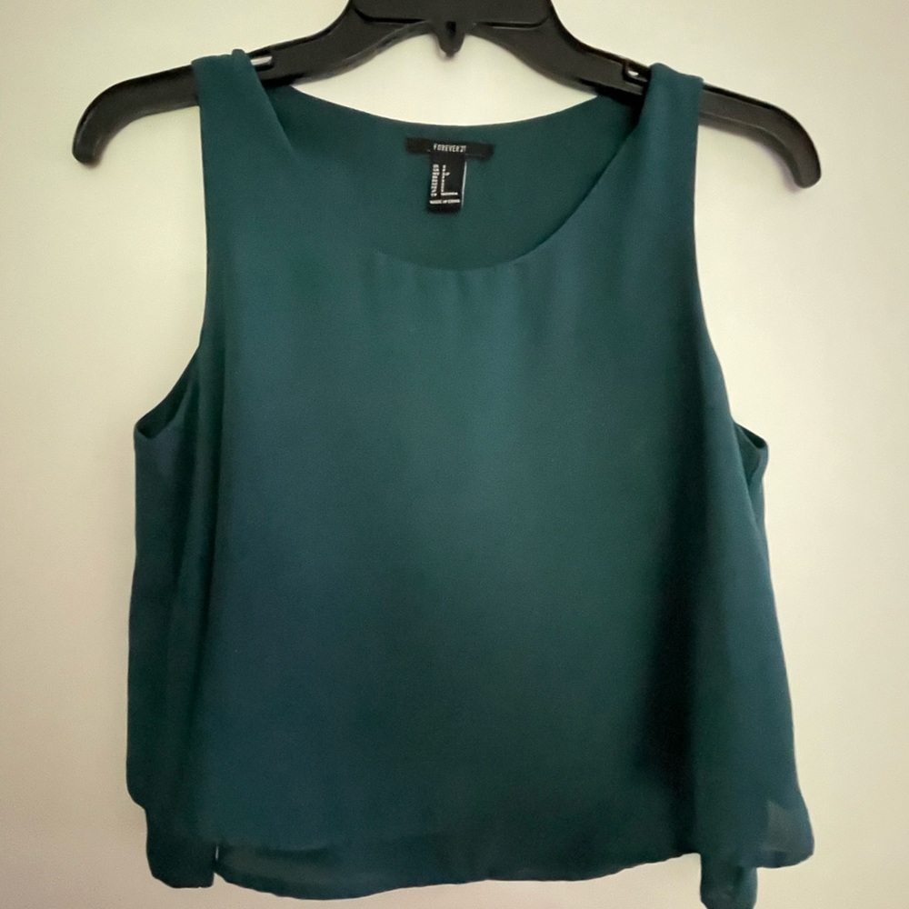 Forever 21 crop shirt, light and comfortable.